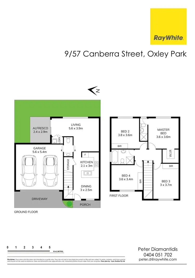 Floorplan of Homely townhouse listing, 9/57-59 Canberra Street, Oxley Park NSW 2760