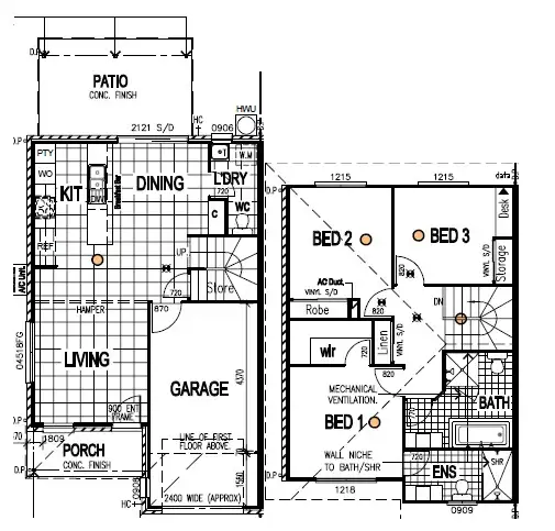 Floorplan of Homely townhouse listing, 1/31 Goodrich Road West, Murrumba Downs QLD 4503