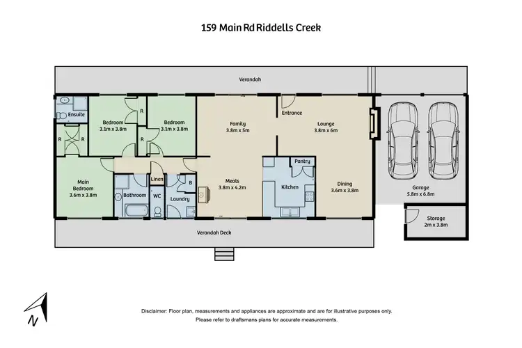 Floorplan of Homely house listing, 159 Main Road, Riddells Creek VIC 3431