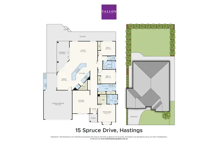 Floorplan of Homely house listing, 15 Spruce Drive, Hastings VIC 3915