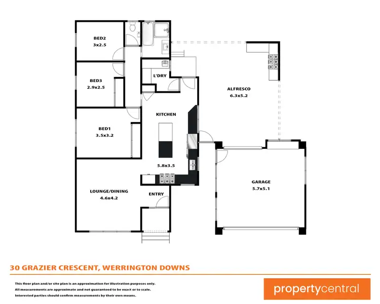 Floorplan of Homely house listing, 30 Grazier Crescent, Werrington Downs NSW 2747