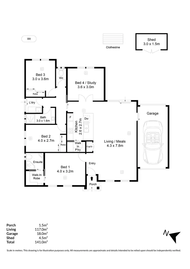 Floorplan of Homely house listing, 28B Thistle Avenue, Klemzig SA 5087