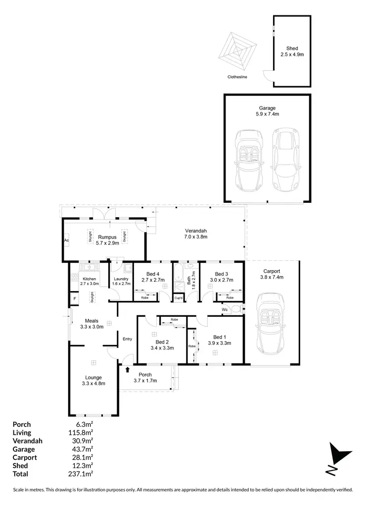 Floorplan of Homely house listing, 254 Lower Athelstone Road, Athelstone SA 5076
