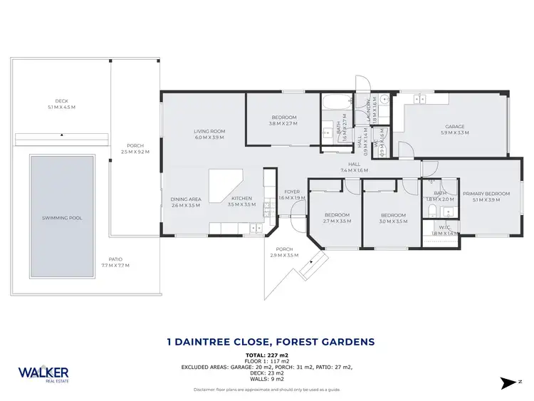 Floorplan of Homely house listing, 1 Daintree Close, Mount Sheridan QLD 4868