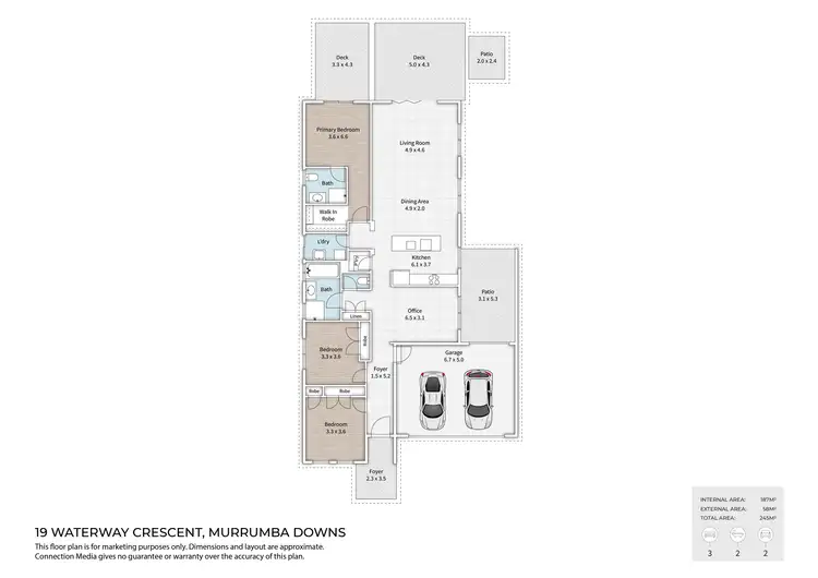 Floorplan of Homely house listing, 19 Waterway Crescent, Murrumba Downs QLD 4503