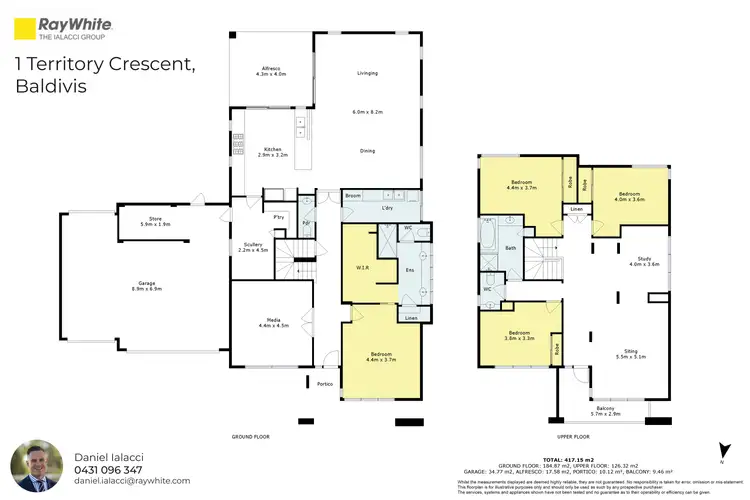 Floorplan of Homely house listing, 1 Territory Crescent, Baldivis WA 6171