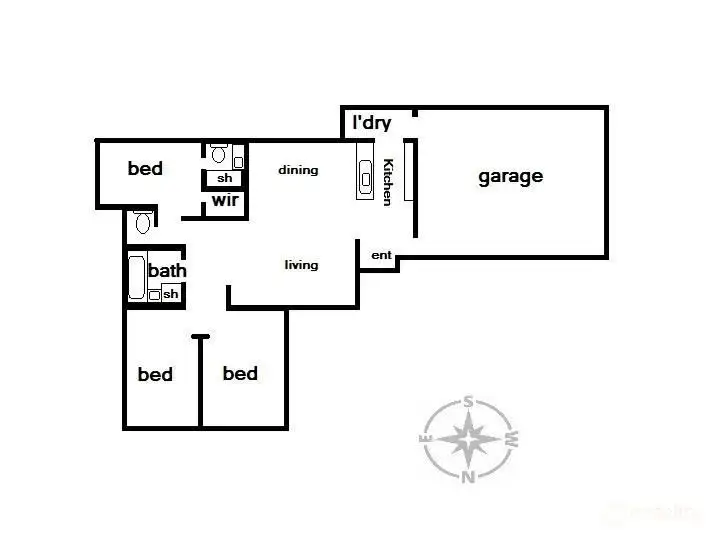 Floorplan of Homely house listing, 2/4 Bainbridge Court, Carrum Downs VIC 3201