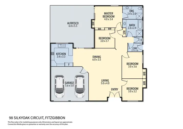 Floorplan of Homely house listing, 98 Silkyoak Circuit, Fitzgibbon QLD 4018