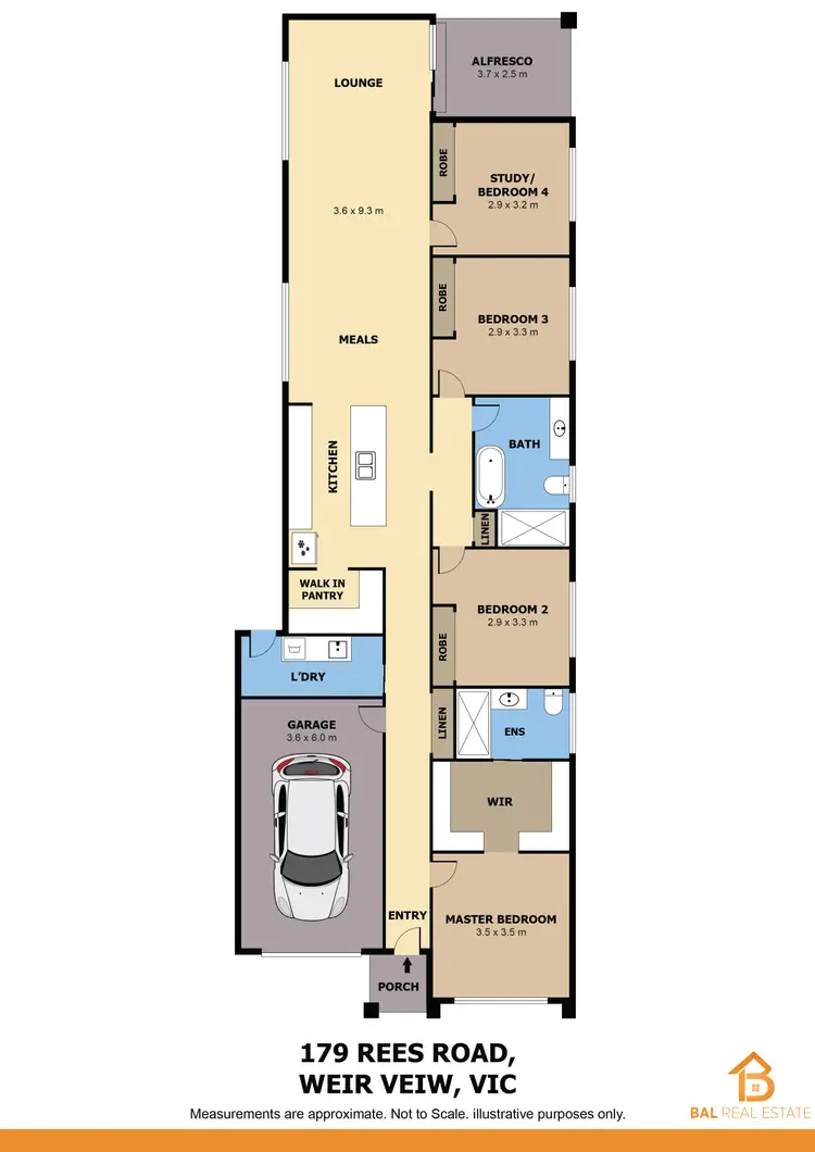 Floorplan of Homely house listing, 179 Rees Road, Weir Views VIC 3338