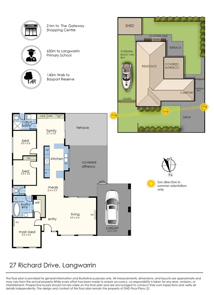 Floorplan of Homely house listing, 27 Richard Drive, Langwarrin VIC 3910