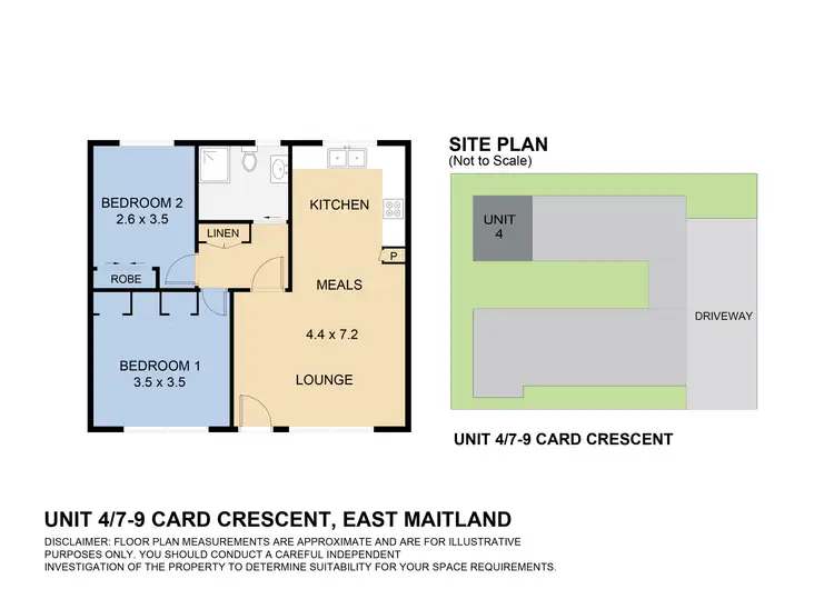 Floorplan of Homely unit listing, 4/7-9 Card Crescent, East Maitland NSW 2323