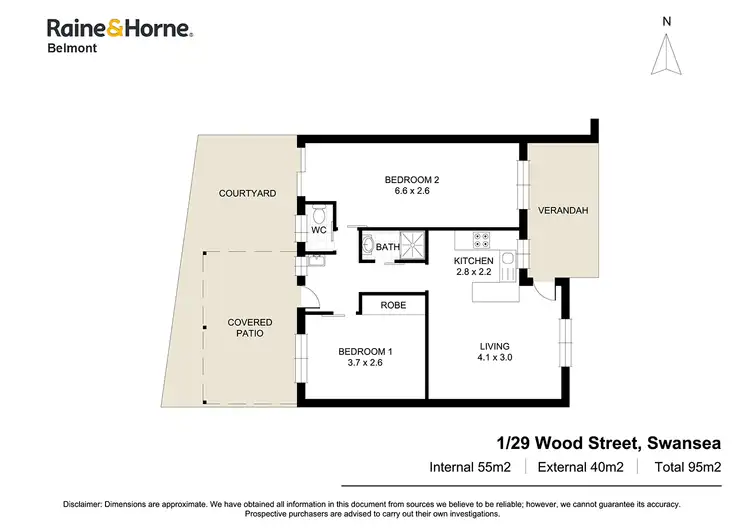 Floorplan of Homely house listing, 1/29 Wood Street, Swansea NSW 2281