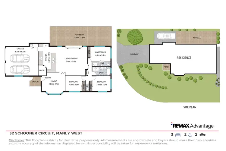 Floorplan of Homely house listing, 32 Schooner Circuit, Manly West QLD 4179
