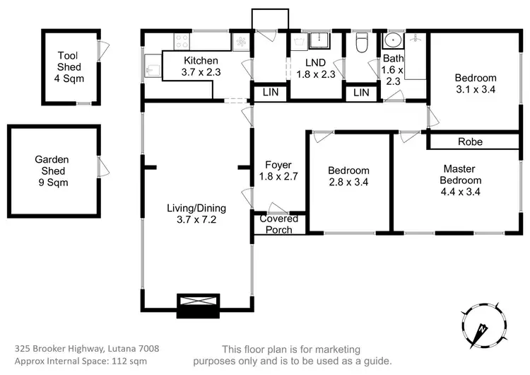 Floorplan of Homely house listing, 325 Brooker Highway, Lutana TAS 7009