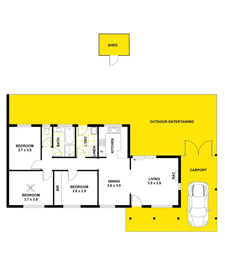 Floorplan of Homely house listing, 119 Taylors Avenue, Morphett Vale SA 5162