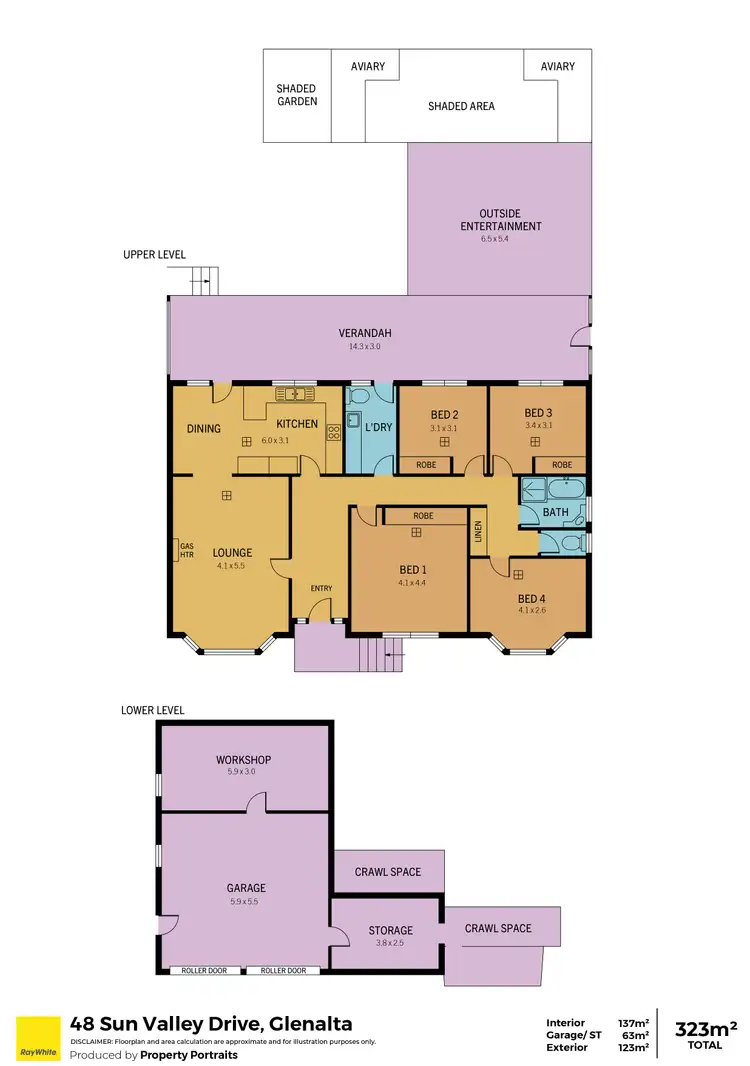 Floorplan of Homely house listing, 48 Sun Valley Drive, Glenalta SA 5052
