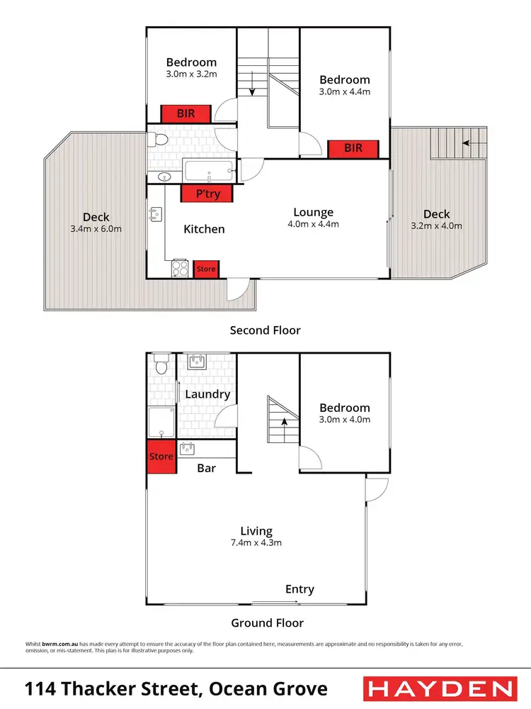 Floorplan of Homely house listing, 114 Thacker Street, Ocean Grove VIC 3226