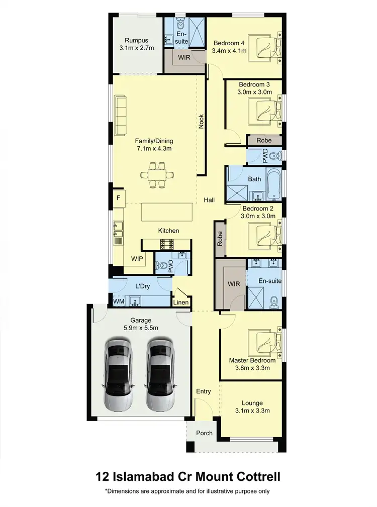 Floorplan of Homely house listing, 12 ISLAMABAD CRESCENT, Mount Cottrell VIC 3024