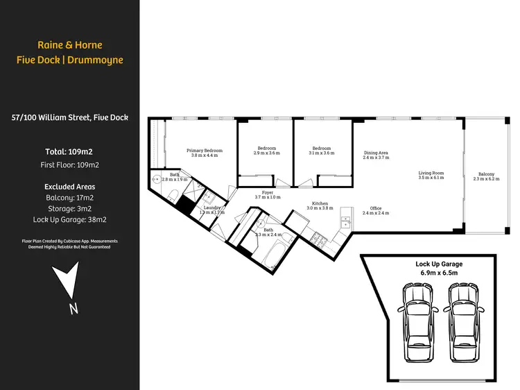 Floorplan of Homely apartment listing, 57/100 William St, Five Dock NSW 2046