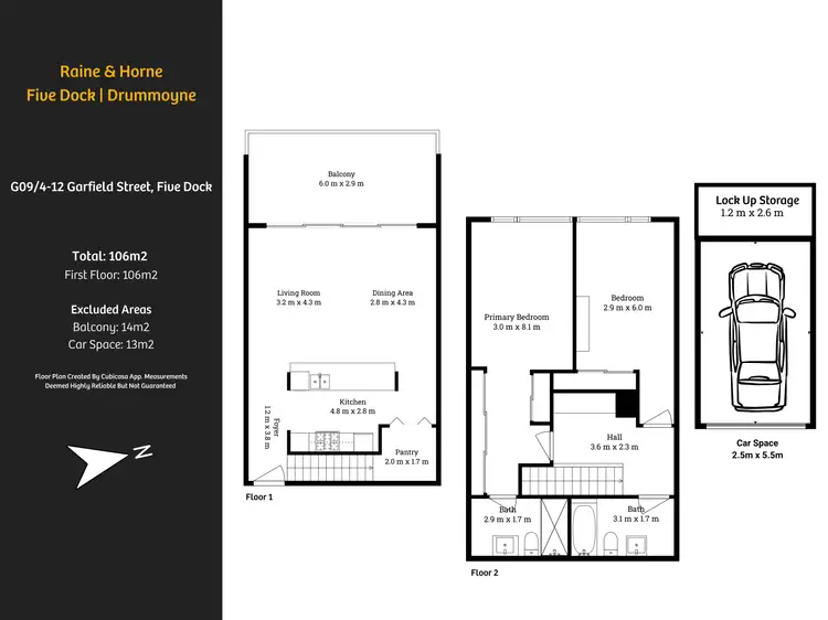 Floorplan of Homely apartment listing, 9G/4-12 Garfield Street, Five Dock NSW 2046