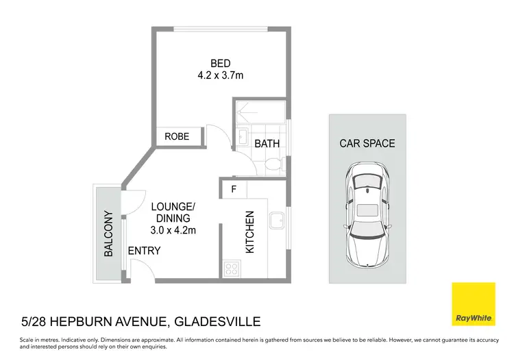 Floorplan of Homely apartment listing, 5/28 Hepburn Avenue, Gladesville NSW 2111