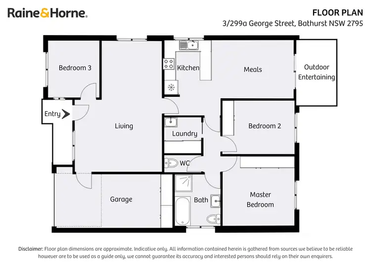 Floorplan of Homely unit listing, 3/299A George Street, Bathurst NSW 2795