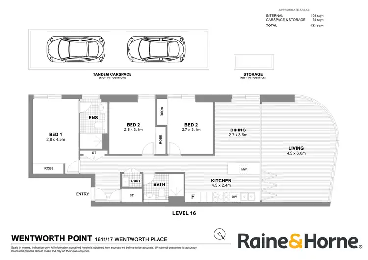 Floorplan of Homely apartment listing, 1611/17 Wentworth Place, Wentworth Point NSW 2127