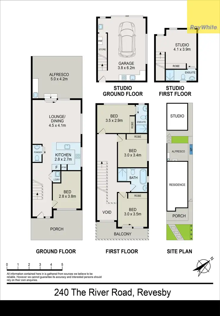 Floorplan of Homely semi-detached listing, 240 The River Road, Revesby NSW 2212