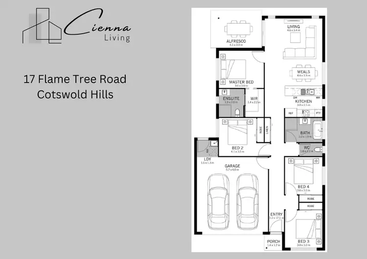 Floorplan of Homely house listing, 17 Flame Tree Road, Cotswold Hills QLD 4350