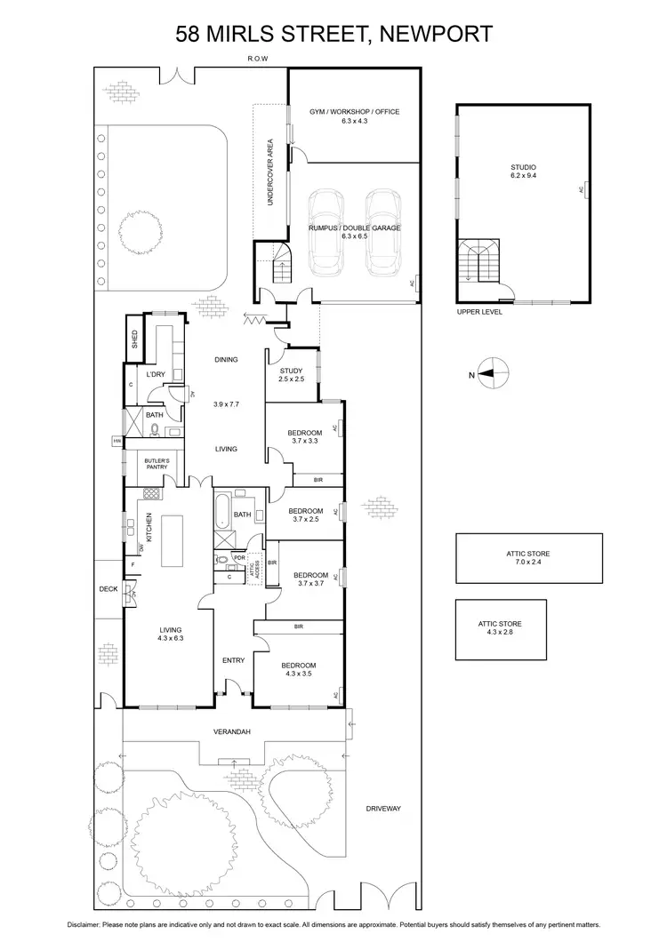 Floorplan of Homely house listing, 58 Mirls Street, Newport VIC 3015