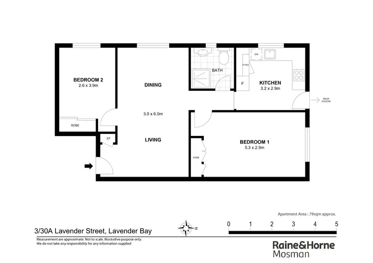 Floorplan of Homely apartment listing, 3/30A Lavender Street, Lavender Bay NSW 2060