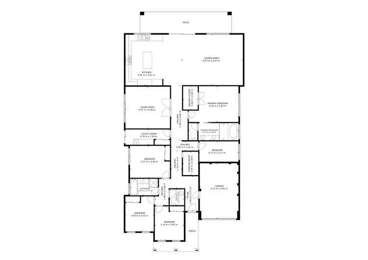 Floorplan of Homely house listing, 16 Roseneath Street, Bushmead WA 6055
