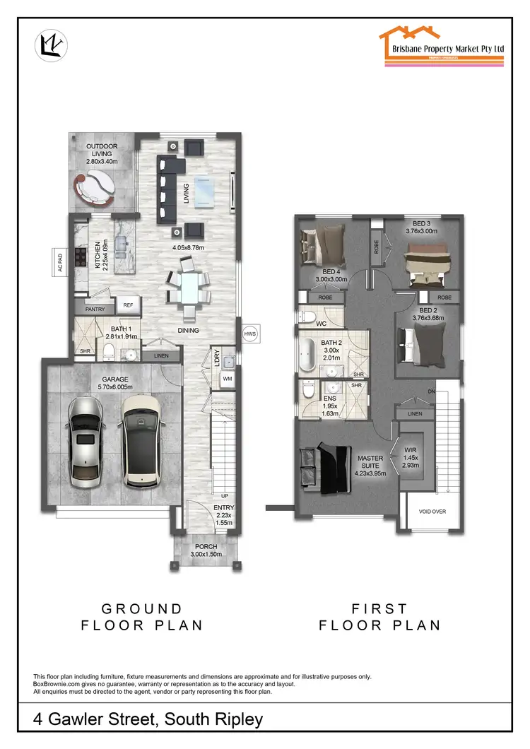 Floorplan of Homely house listing, 4 Gawler Street, South Ripley QLD 4306