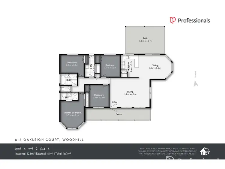 Floorplan of Homely house listing, 6-8 OAKLEIGH COURT, Woodhill QLD 4285