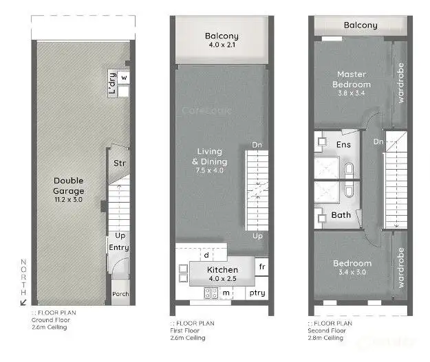Floorplan of Homely townhouse listing, 60/5074 Emerald Island Drive, Carrara QLD 4211
