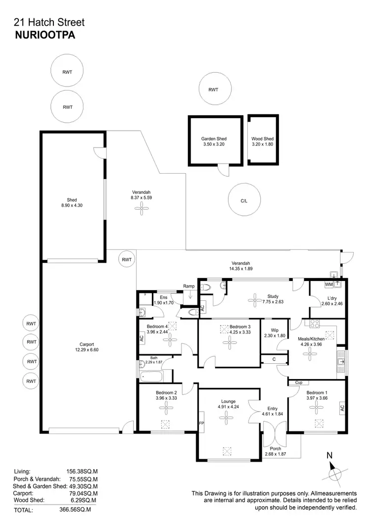 Floorplan of Homely other listing, 21 Hatch Street, Nuriootpa SA 5355