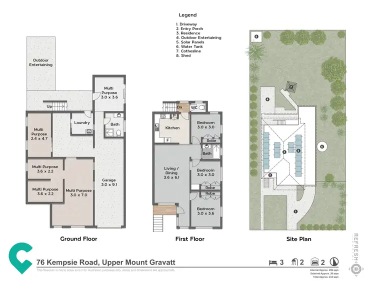 Floorplan of Homely house listing, 76 Kempsie Road, Upper Mount Gravatt QLD 4122
