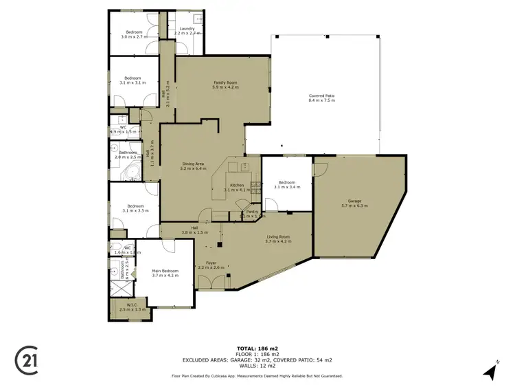 Floorplan of Homely house listing, 16 Hanson Way, Dudley Park WA 6210