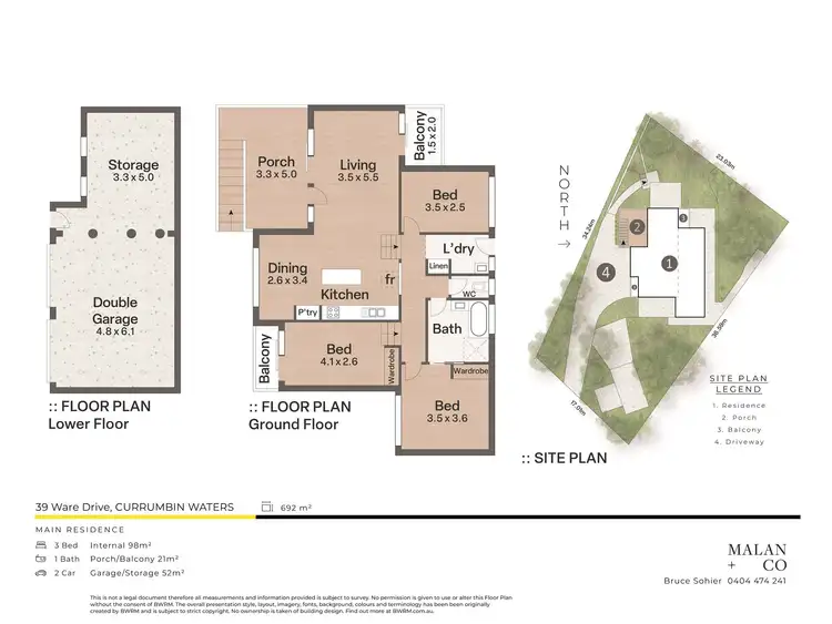 Floorplan of Homely house listing, 39 Ware Drive, Currumbin Waters QLD 4223