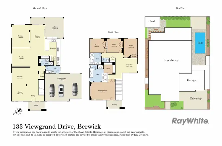 Floorplan of Homely house listing, 133 Viewgrand Drive, Berwick VIC 3806