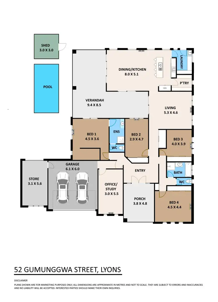 Floorplan of Homely house listing, 52 Gumunggwa Street, Lyons NT 810