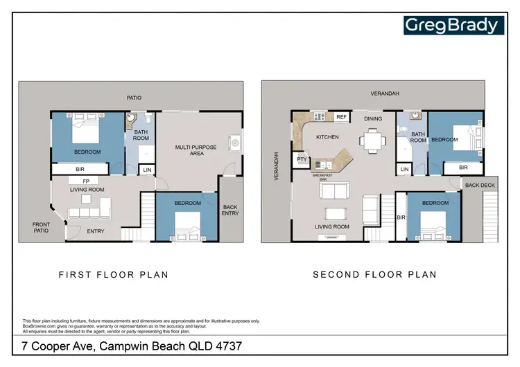 Floorplan of Homely house listing, 7 Cooper Avenue, Campwin Beach QLD 4737
