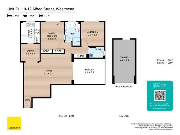 Floorplan of Homely unit listing, 21/10-12 Alfred Street, Westmead NSW 2145