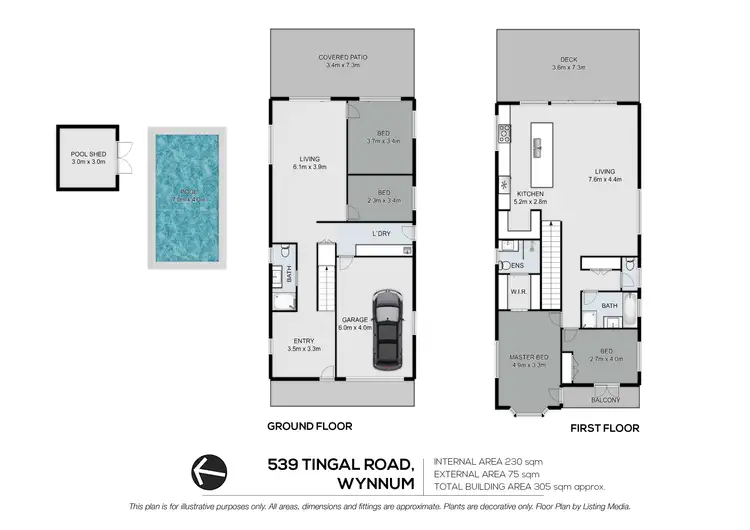 Floorplan of Homely house listing, 539 Tingal Road, Wynnum QLD 4178