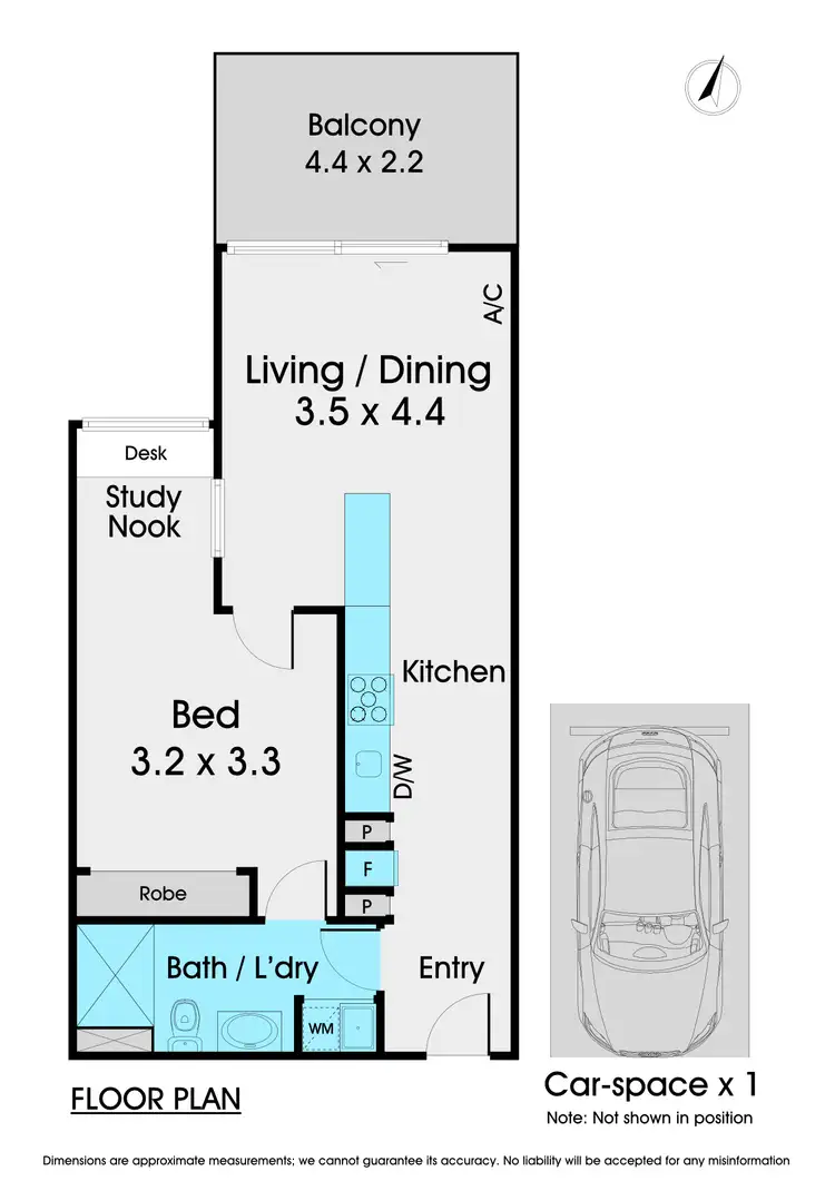 Floorplan of Homely apartment listing, 306/83-85 Drummond Street, Oakleigh VIC 3166