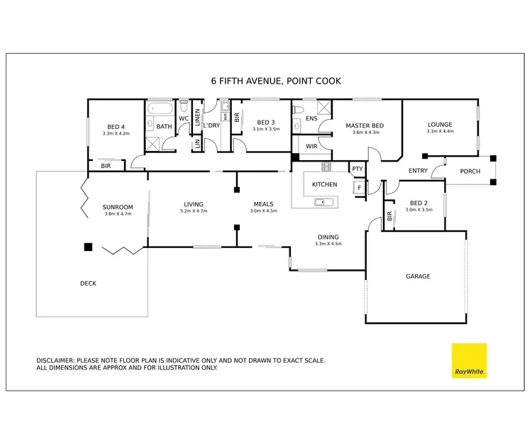 Floorplan of Homely house listing, 6 Fifth Avenue, Sanctuary Lakes VIC 3030