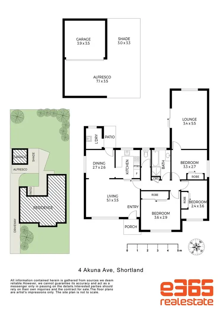 Floorplan of Homely house listing, 4 Akuna Avenue, Shortland NSW 2307