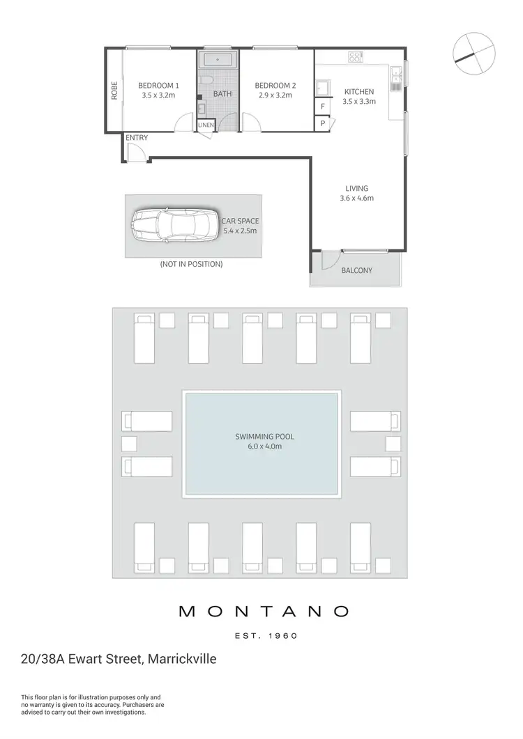 Floorplan of Homely apartment listing, 20/38A Ewart Street, Marrickville NSW 2204