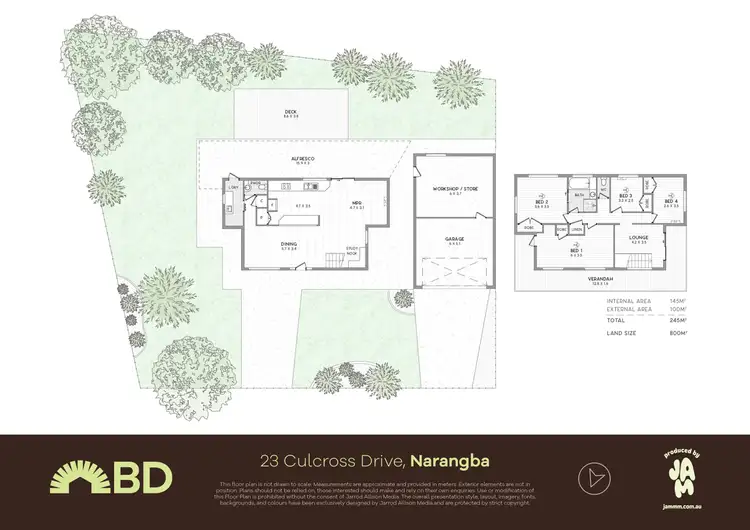 Floorplan of Homely house listing, 23 Culcross Drive, Narangba QLD 4504