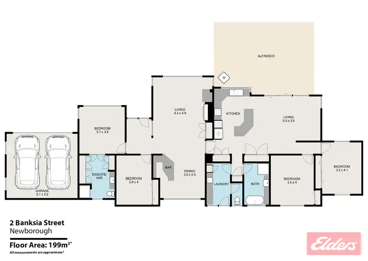 Floorplan of Homely house listing, 2 Banksia Street, Newborough VIC 3825